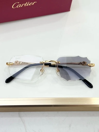 cartier18 Cartier Panthere 1.0 Gold, Meekleurende Zwarte Glazen - Afbeelding 1