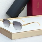 Cartier Panthere 3D Sun Glasses, Gold & Black Glasses