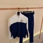 Gucci Tracksuit Navy Blue / White High Quality