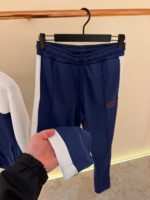 Gucci Tracksuit Navy Blue / White High Quality - Afbeelding 4