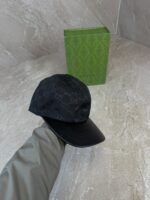 Gucci GG Canvas Baseball Cap Black / Leather