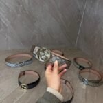 Gucci Brown Riem, Goude Logo