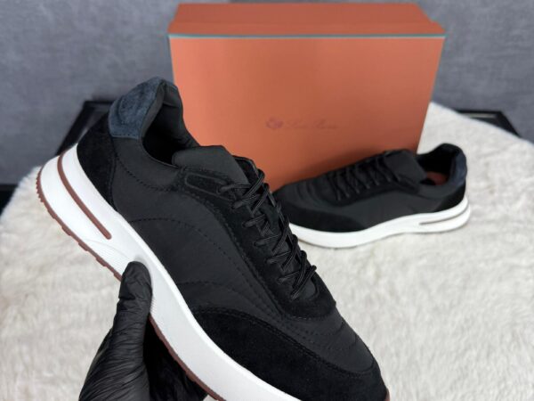 Loro Piana Weekend Walk Sneakers Black Suede