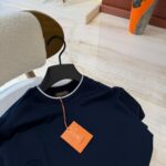 Loro Piana Tshirt Randje Navy Blue