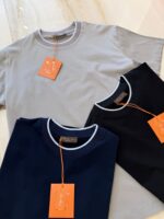 Loro Piana Tshirt Randje Black - Afbeelding 5