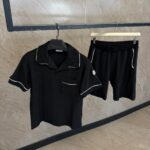 Moncler Zomer Set, Zachte Stof Zwart