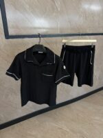 Moncler Zomer Set, Zachte Stof Zwart