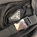 Prada Re-Nylon White Zipper Black Jacket, High Quality - Afbeelding 4