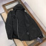 Prada Re-Nylon White Zipper Black Jacket, High Quality - Afbeelding 3