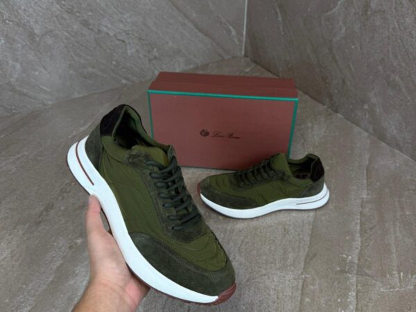 Loro Piana Weekend Walk Sneakers Green Suede