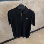 Prada T-Shirt Black Rits