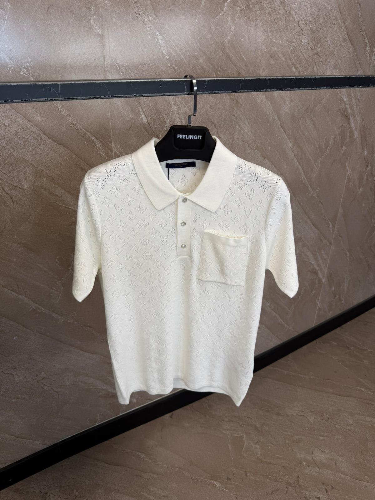 a1 (7) Louis Vuitton Blouse Polo White - Afbeelding 1