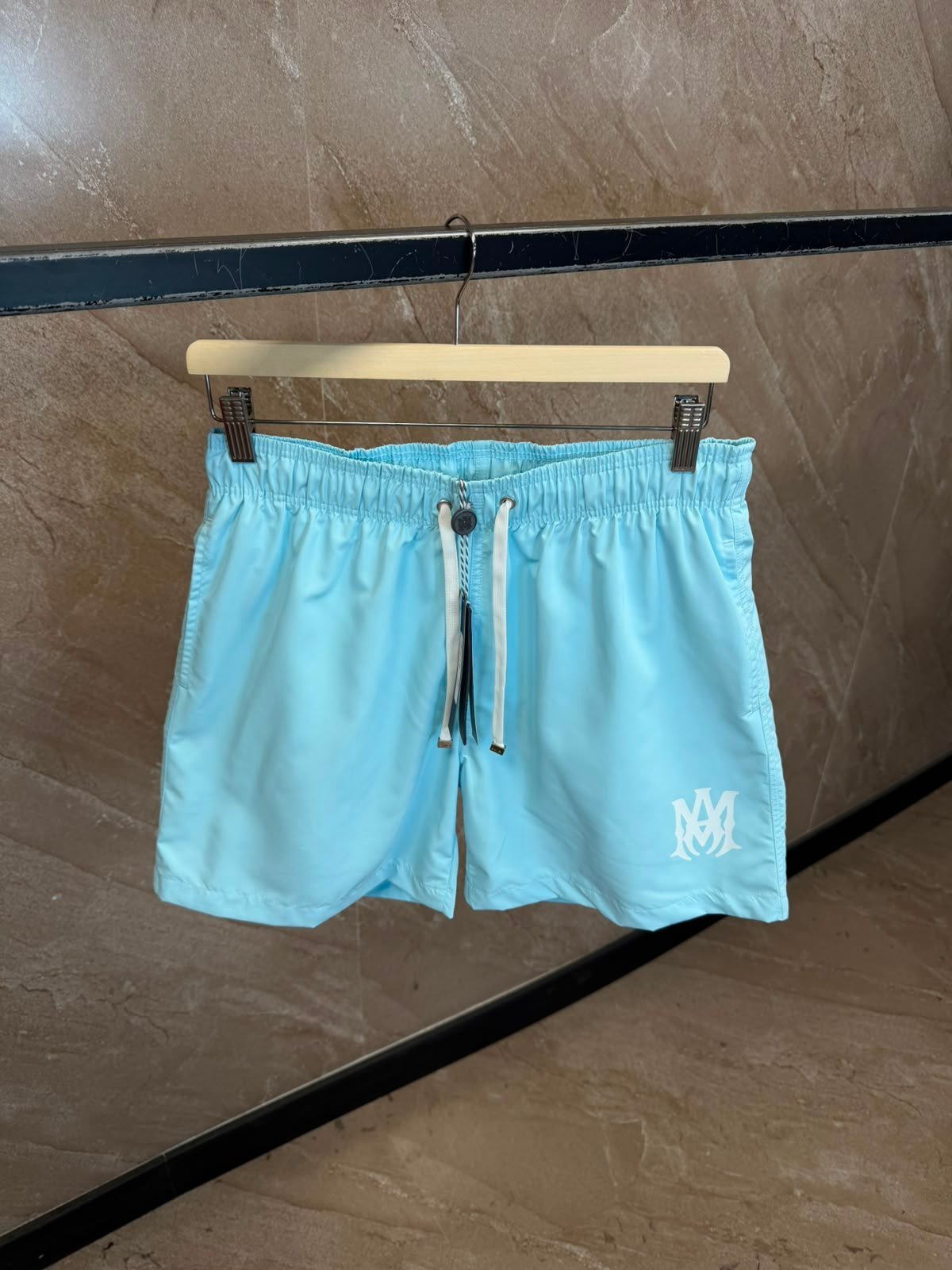 amiri (5) Amiri Licht Blauw Zwembroek - Afbeelding 1