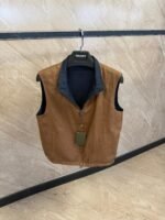 Loro Piana Dubbelzijdig Bodywarmer Donkerblauw/Bruin - Afbeelding 3