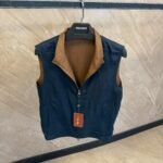 Loro Piana Dubbelzijdig Bodywarmer Donkerblauw/Bruin