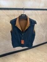 Loro Piana Dubbelzijdig Bodywarmer Donkerblauw/Bruin