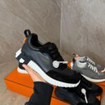 Hermes Bouncing Sneakers Black White