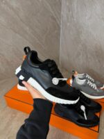 Hermes Bouncing Sneakers Black White