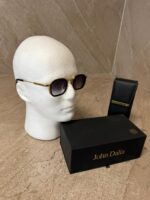 John Dalia Jean Gold Black Sunglasses
