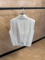 Loro Piana Dubbelzijdig Bodywarmer Lichtblauw / Bruin - Afbeelding 4
