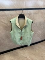 Loro Piana Dubbelzijdig Bodywarmer Mintgroen / Beige - Afbeelding 2