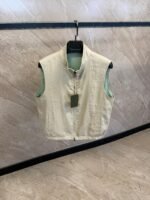 Loro Piana Dubbelzijdig Bodywarmer Mintgroen / Beige - Afbeelding 3