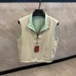 Loro Piana Dubbelzijdig Bodywarmer Mintgroen / Beige