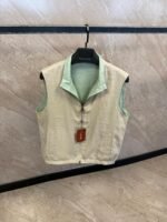 Loro Piana Dubbelzijdig Bodywarmer Mintgroen / Beige
