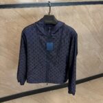 Louis Vuitton Monogram Reversible Blue Jacket High Quality