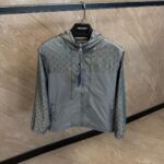 Louis Vuitton Monogram Jacket High Quality Grey