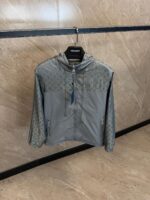 Louis Vuitton Monogram Jacket High Quality Grey