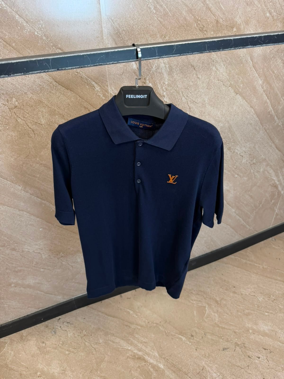 lvpolo (4) Louis Vuitton Navy Polo - Afbeelding 1