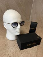 John Dalia Samuel Black Silver Blue Sunglasses