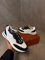 Loro Piana Weekend Walk Black White Sneakers