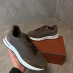 Loro Piana Weekend Walk Brown Sheep Sneakers