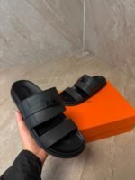 Hermes Jackson Sandal Black on Black