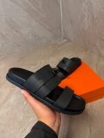 Hermes Jackson Sandal Black on Black - Afbeelding 2