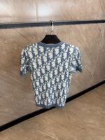 Christian Dior Oblique Blue T-Shirt - Afbeelding 2