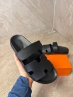 Hermes Chypre Black Sandals - Afbeelding 2