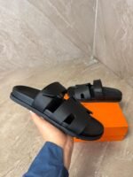 Hermes Chypre Black Sandals - Afbeelding 3