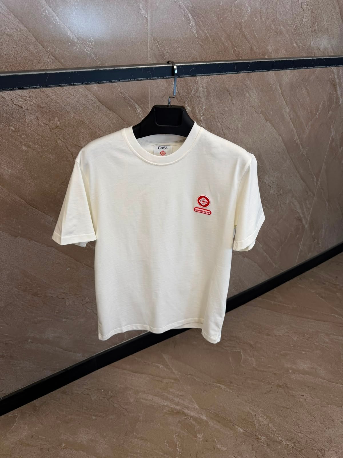 casasimpel (1) Casablanca Witte T-Shirt Simpel - Afbeelding 1
