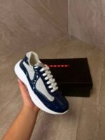 Prada Cups Navy Blue Glimmend