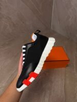 Hermes Bouncing Sneakers New Black White - Afbeelding 4