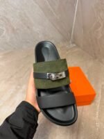 Hermes Jackson Sandal Black / Green - Afbeelding 2