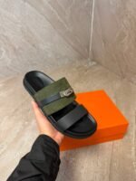 Hermes Jackson Sandal Black / Green
