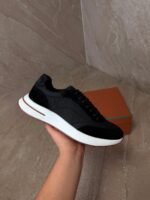 Loro Piana Weekend Walk Sneakers Black Suede - Afbeelding 2