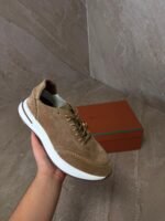 Loro Piana Weekend Walk New Brown Sneakers