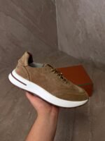 Loro Piana Weekend Walk New Brown Sneakers - Afbeelding 2