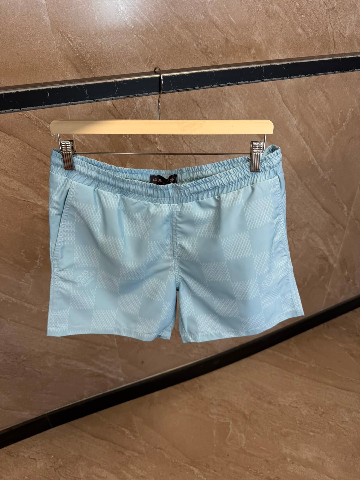 lvzwem (3) Louis Vuitton Zwembroek Blauw - Afbeelding 1