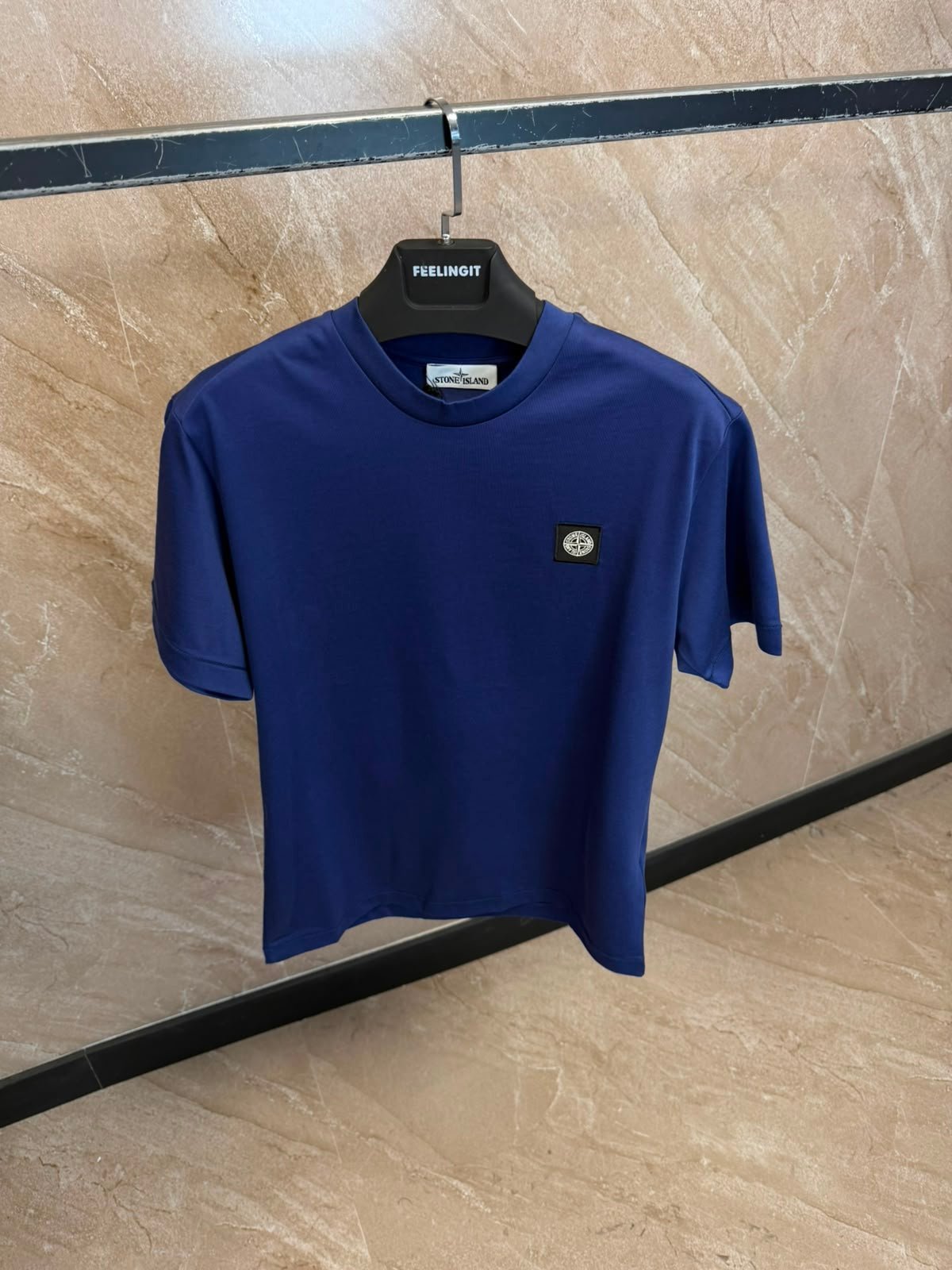 stonets (2) Stone Island T-Shirt Blauw - Afbeelding 1